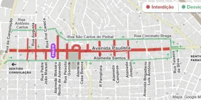 Harta e Paulista avenue São Paulo