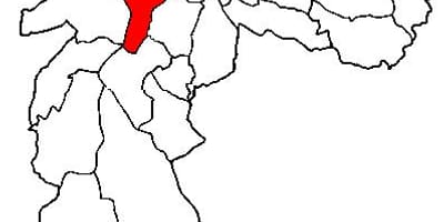 Harta e Pinheiros nën-prefekturës São Paulo