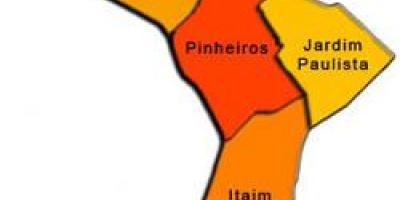 Harta e Pinheiros nën-prefekturës