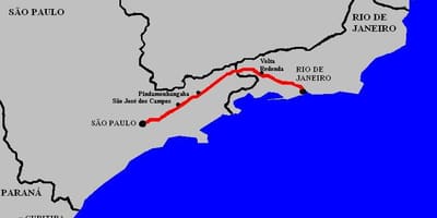 Harta e Presidentit Dutra autostradë - BR 116