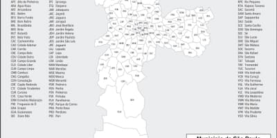 Harta e rrethe të São Paulo