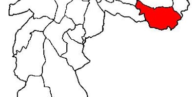 Harta e São Mateus nën-prefekturës São Paulo