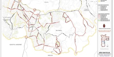 Harta e São Mateus São Paulo - Rrugët