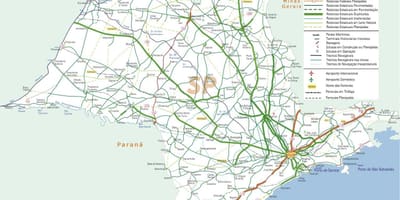 Harta e São Paulo autostrada