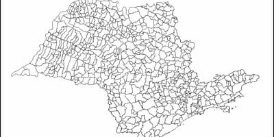 Harta e São Paulo virgjëresha - komunat