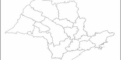Harta e São Paulo virgjëresha - rajoneve