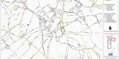 Harta e Sé São Paulo - Rrugët
