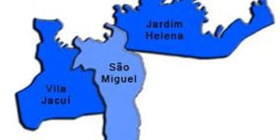 Harta e San Miguel Paulista nën-prefekturës