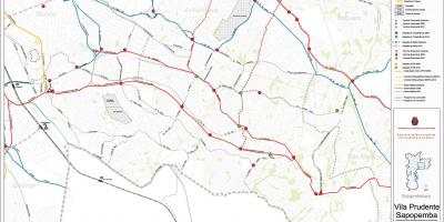 Harta e Sapopembra São Paulo - Publike, transportit