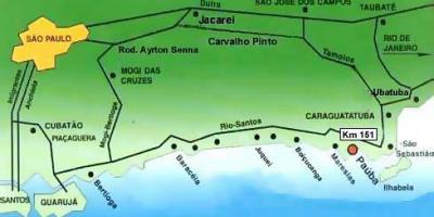 Harta e São Paulo plazhet
