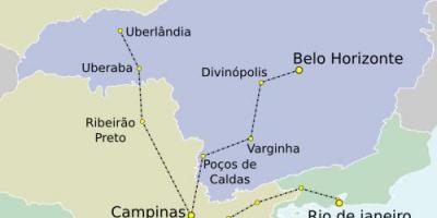 Harta e São Paulo TAV