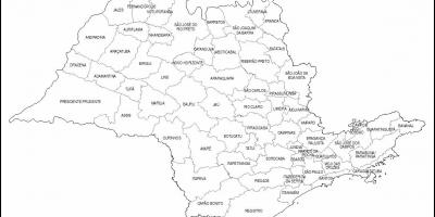 Harta e São Paulo virgjëresha - mikro-rajoneve