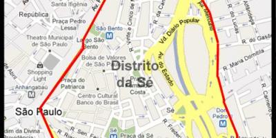 Harta e Sé São Paulo