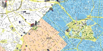 Harta e turizmit São Paulo