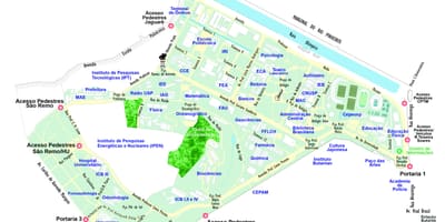 Harta e universitetit të São Paulo - USP