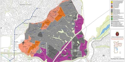Harta e Vila Maria São Paulo - Pushtimi i tokës