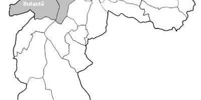 Harta e zonës Oeste São Paulo