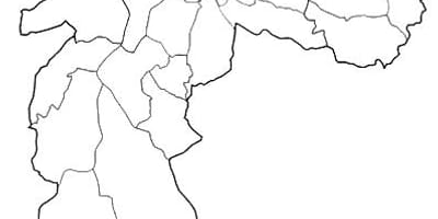 Harta e zonës Nordeste São Paulo