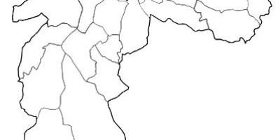Harta e zonës Nordeste São Paulo