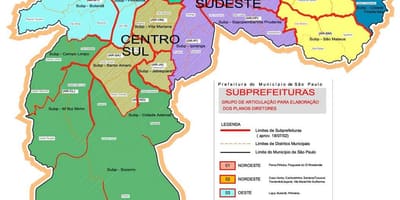 Harta e zonas São Paulo
